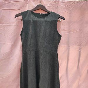 Uniqlo dark grey fit and flare sleeveless stretch dress, women's size S